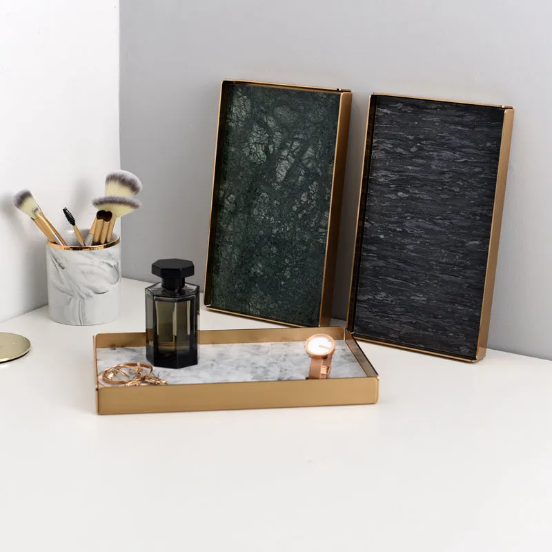 Marble Brass Tray